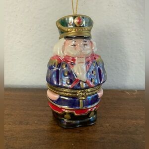 Mr. Christmas Nutcracker Soldier Revolving Music Box Ornament